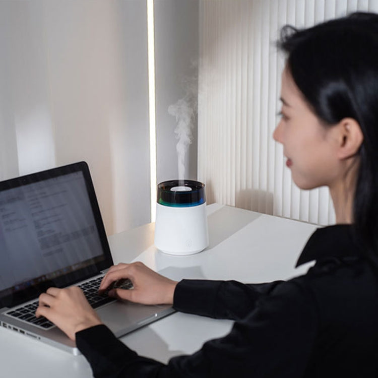 H10 Home Portable Office Aromatherapy Diffuser Running Horse Night Light Large Fog Humidifier(White)