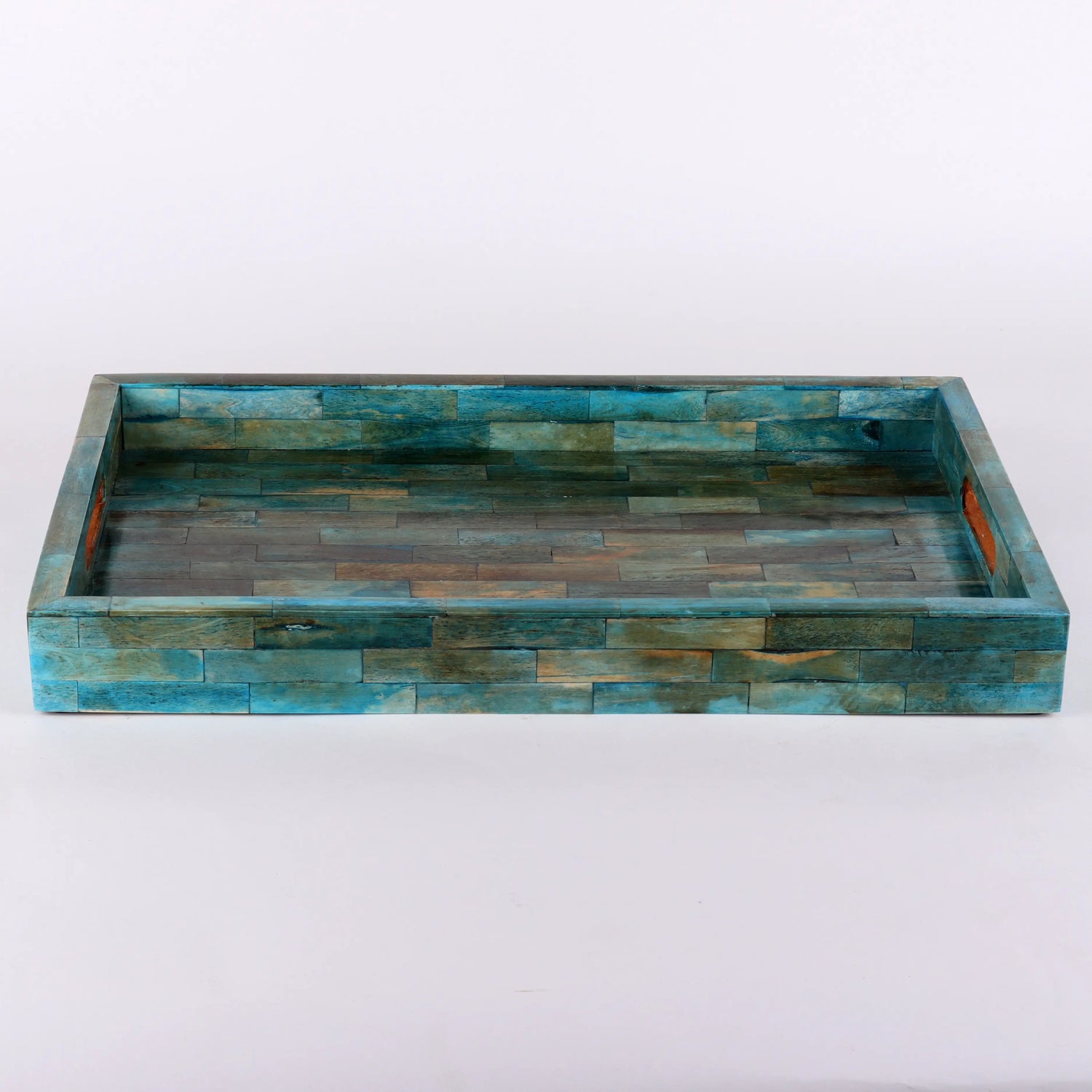 Decorative Tray Verdigris Pattern Bone Inlay Collection in 4 Sizes
