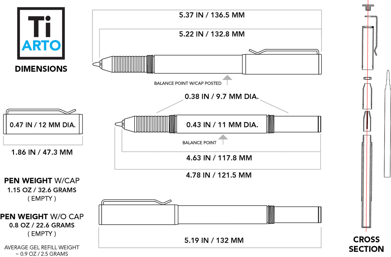 Ti Arto : The Ultimate Refill Friendly Pen