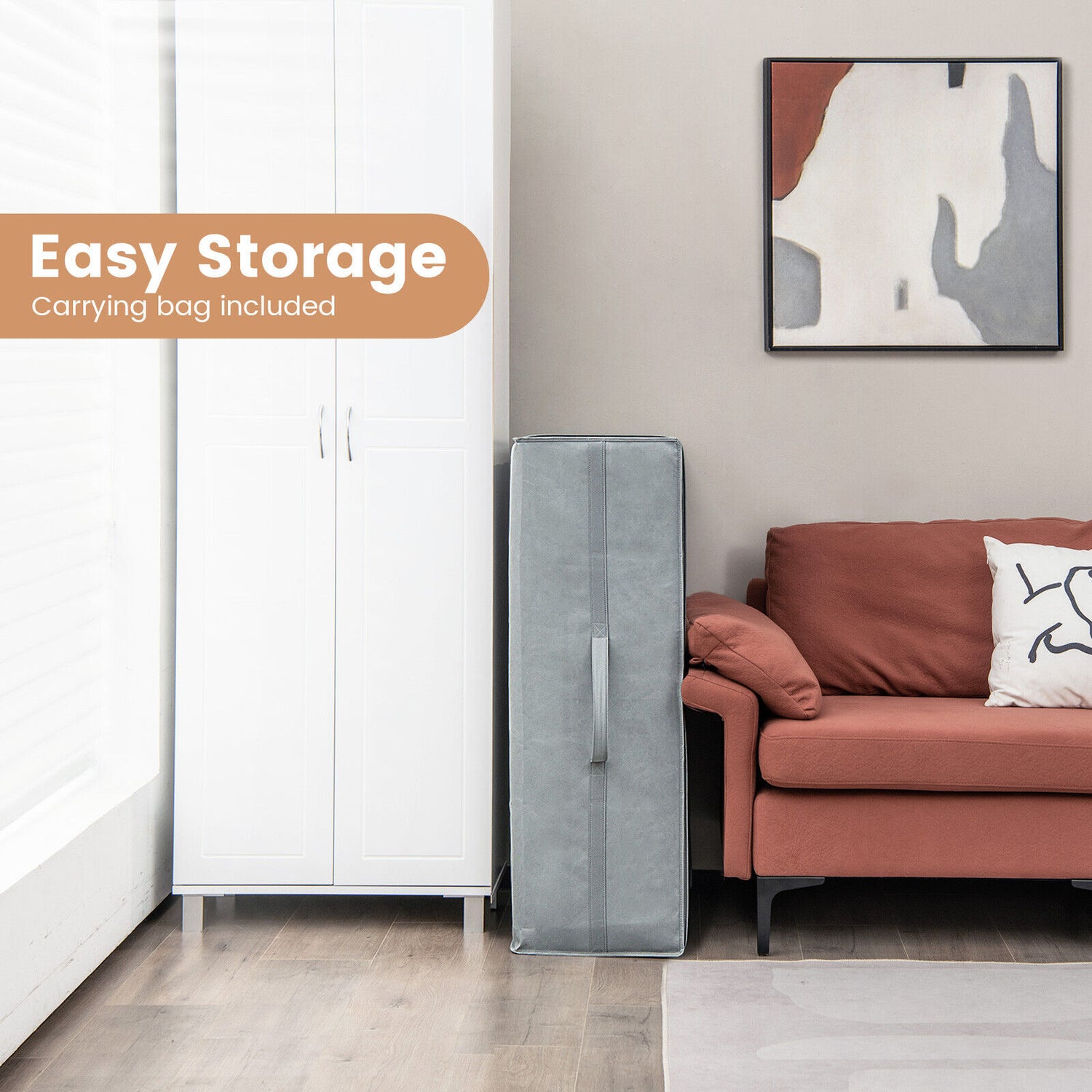 4 Inch Tri-fold Cooling Gel Memory Foam Mattress