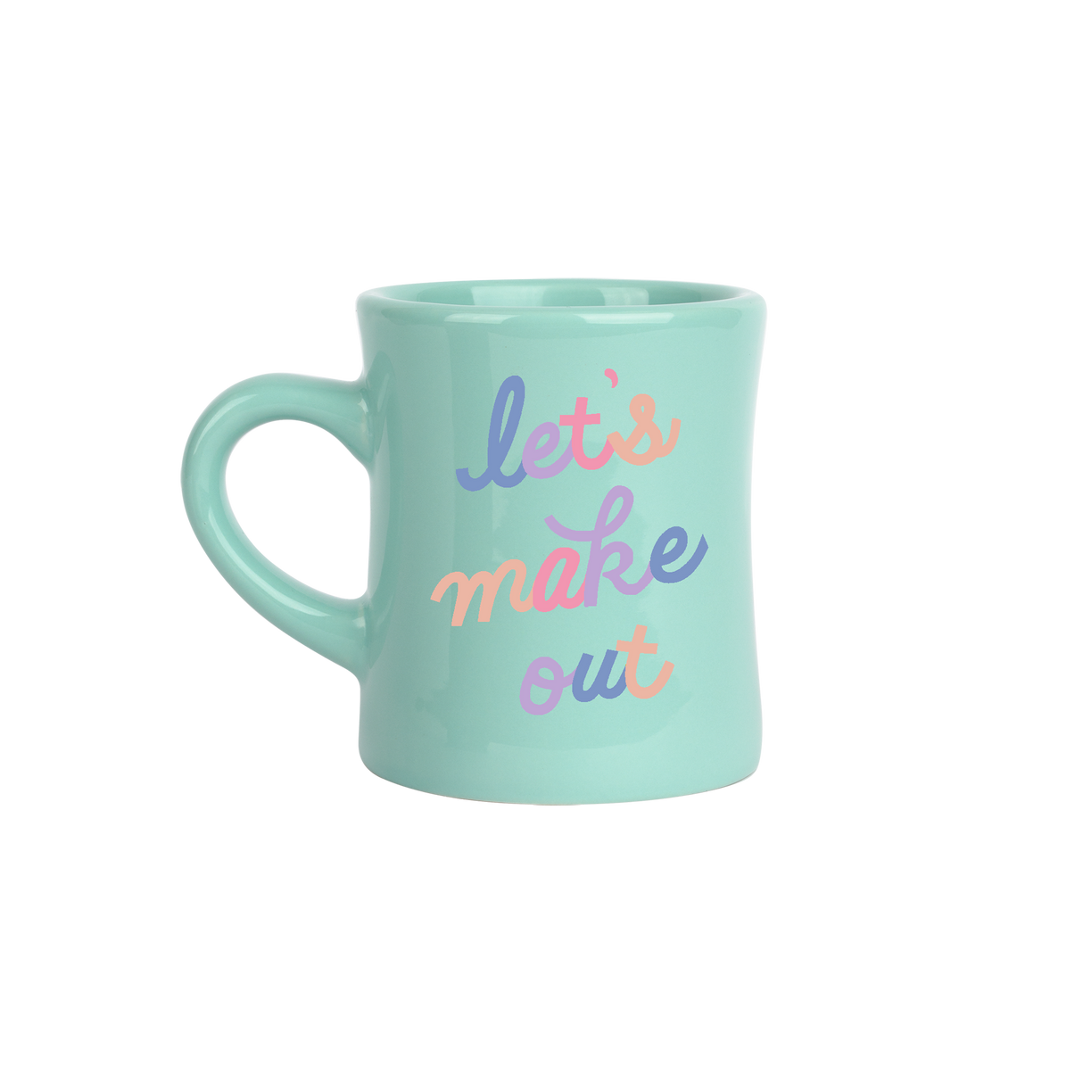 Let's Make Out Mint Diner Mug