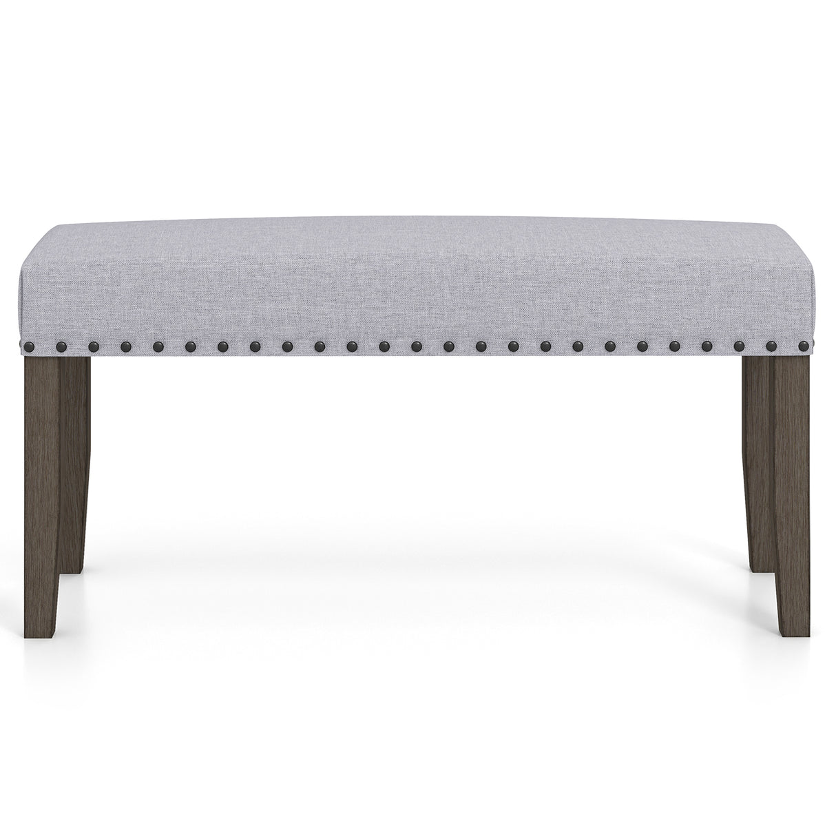 42.5 Inch Upholstered Entryway Bench End of Bed Bench-Gray