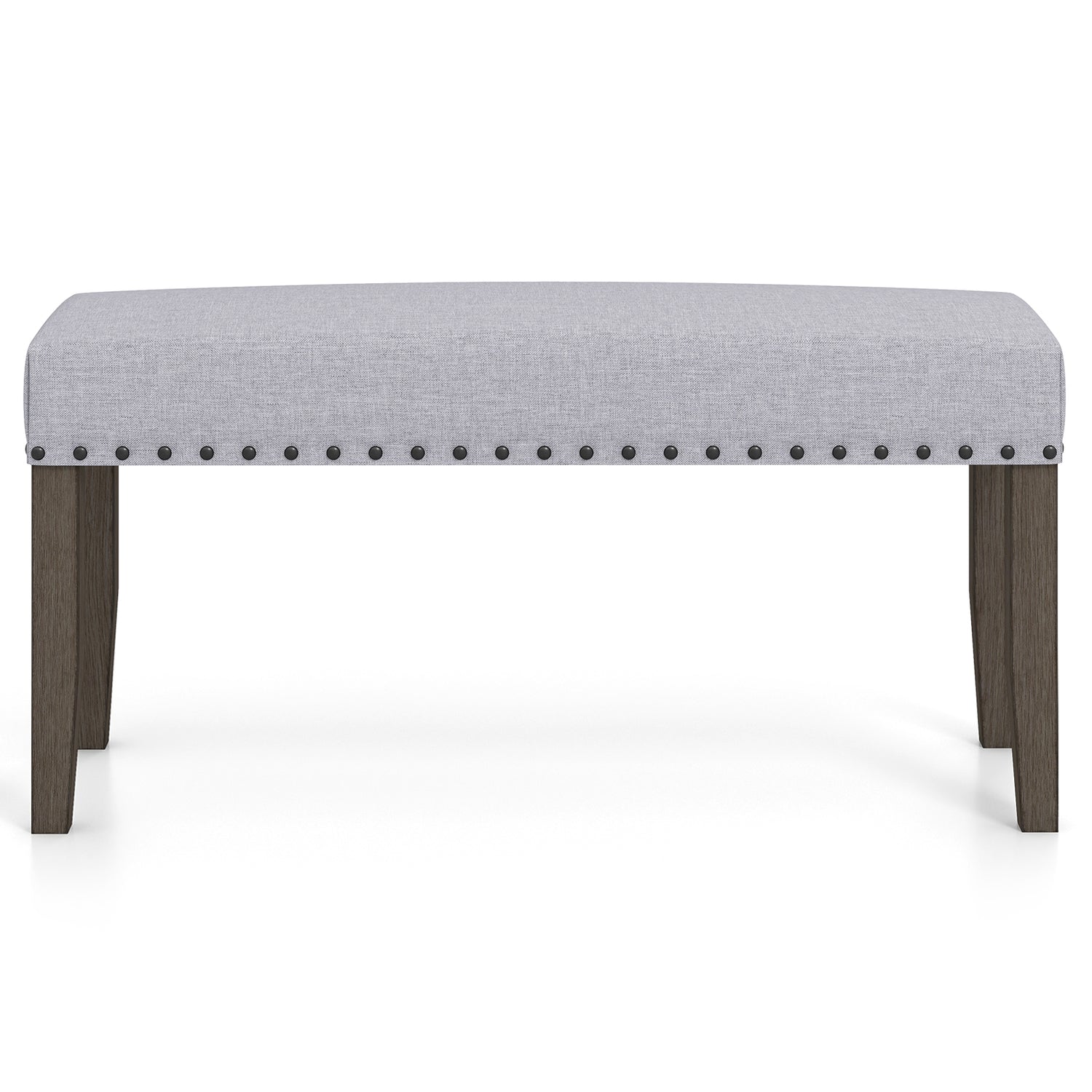 42.5 Inch Upholstered Entryway Bench End of Bed Bench-Gray