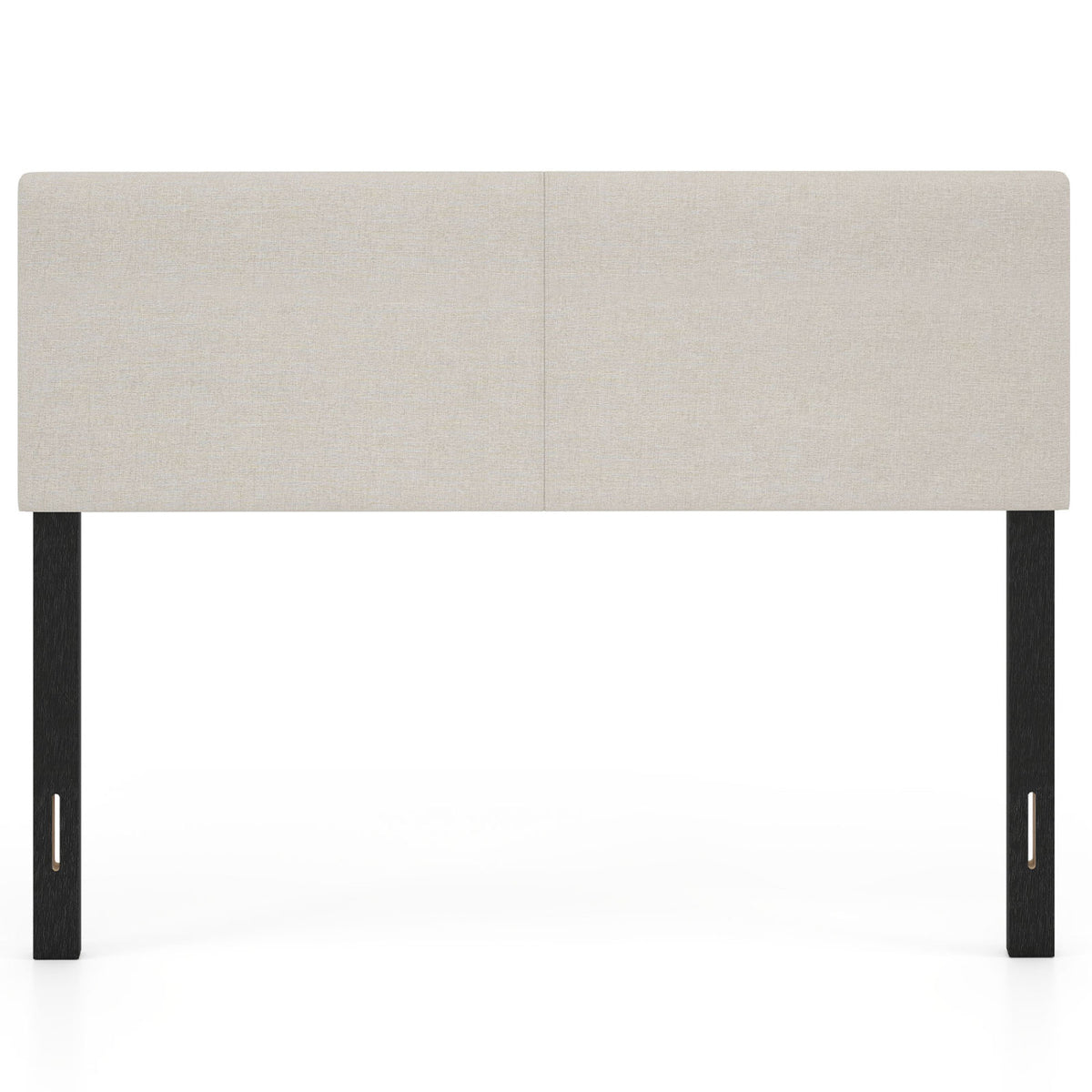 Upholstered Headboard Queen/Full Size Vertical Quilted Linen Fabric Bed Frame Mount Panel