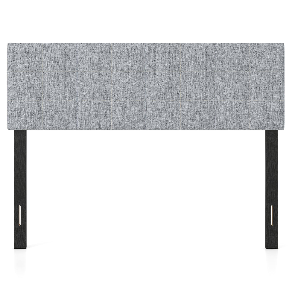 Upholstered Headboard Queen/Full Size Quilted Grid Linen Fabric Bed Frame Mount Panel