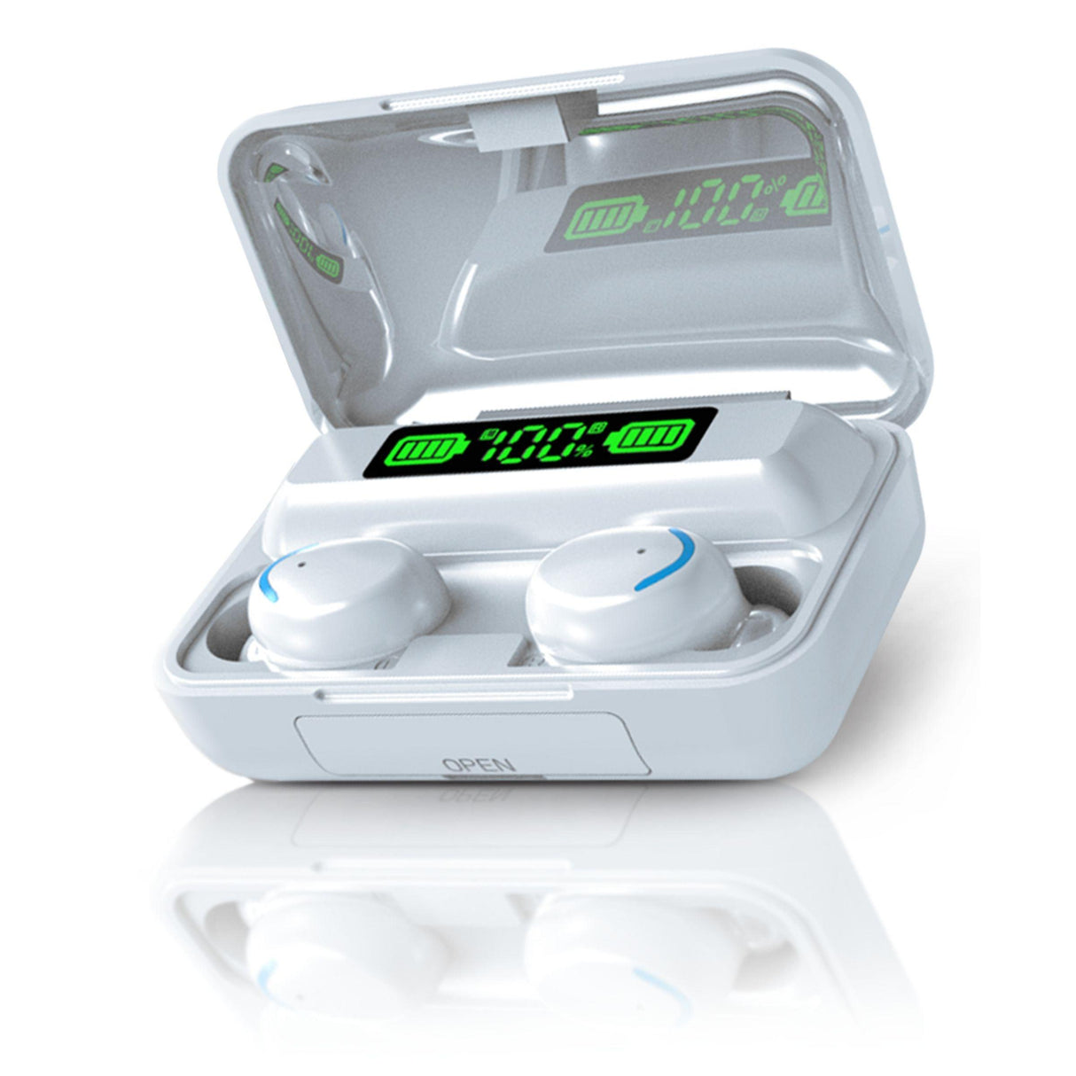 TWS Wireless Earbuds Ð Bluetooth 5.1 HiFi Stereo Noise-Cancelling Earphones with Touch Control, Built-in HD Mic, and Charging Case