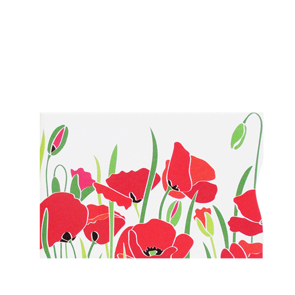 RFID Blocking Credit Card Sleeves - Poppies