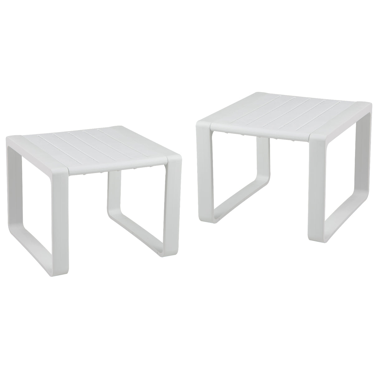 Weather Resistant Adirondack Outdoor Side Table Set of 2