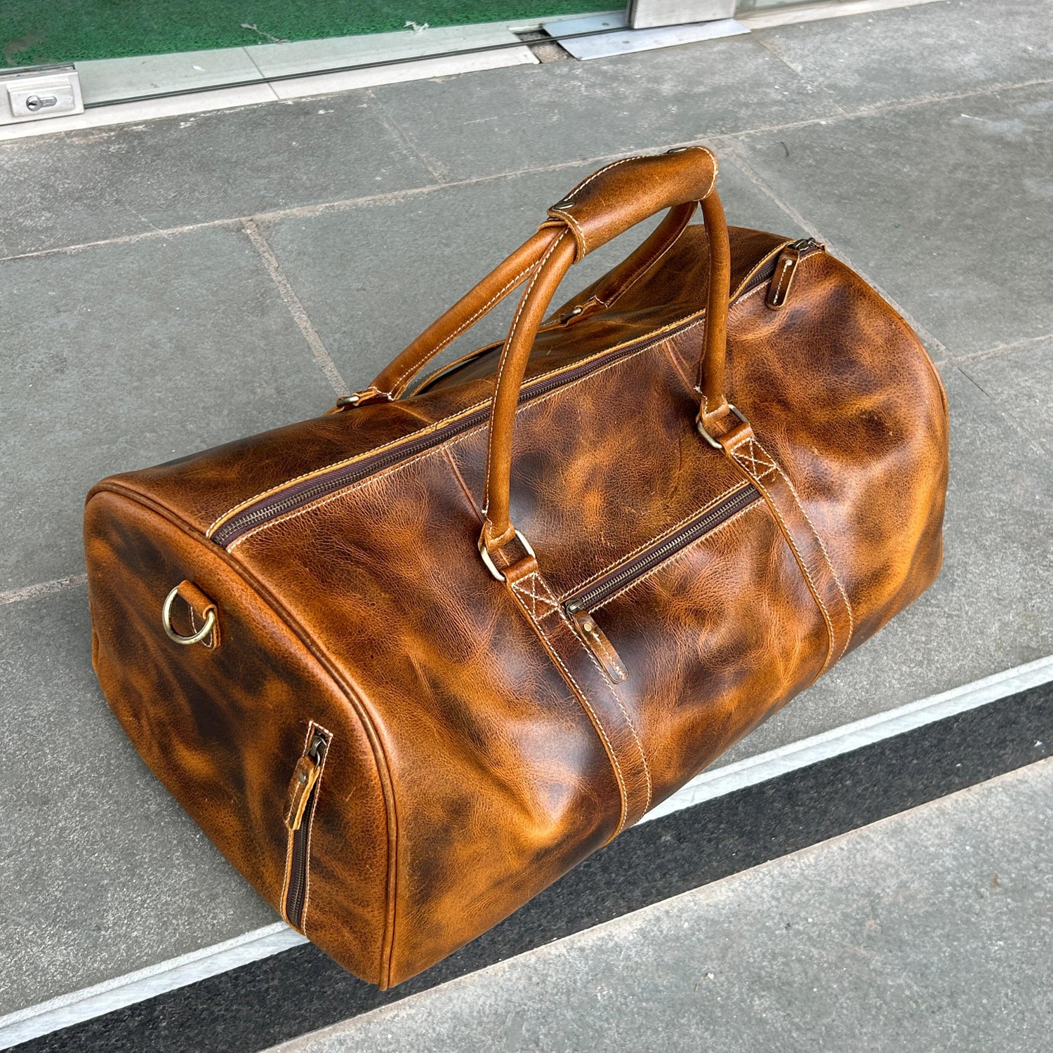 Roosevelt Full Grain Buffalo Leather Duffle