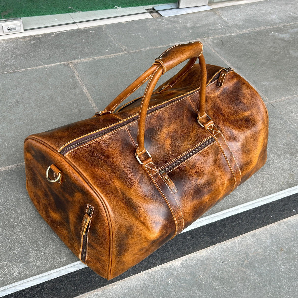 Roosevelt Full Grain Buffalo Leather Duffle