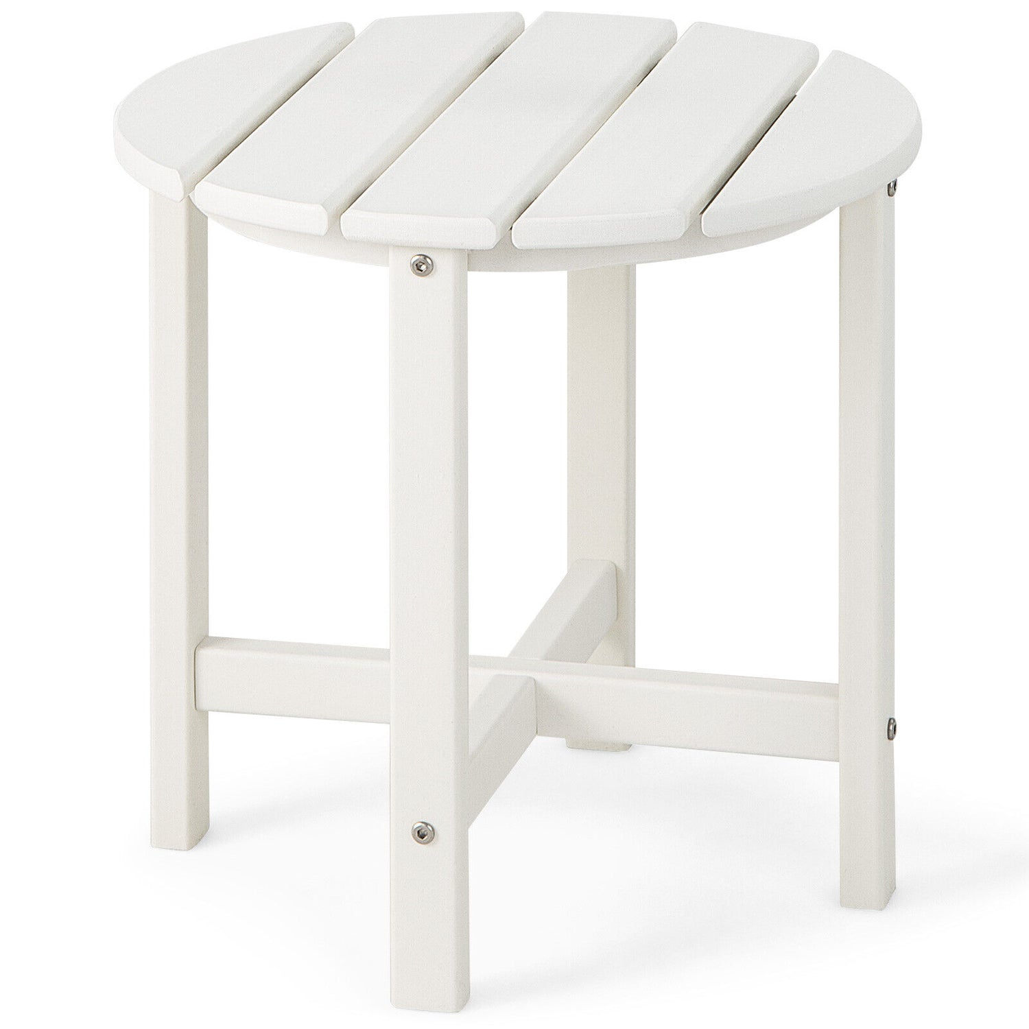 18 Inch Round Weather-Resistant Adirondack Side Table