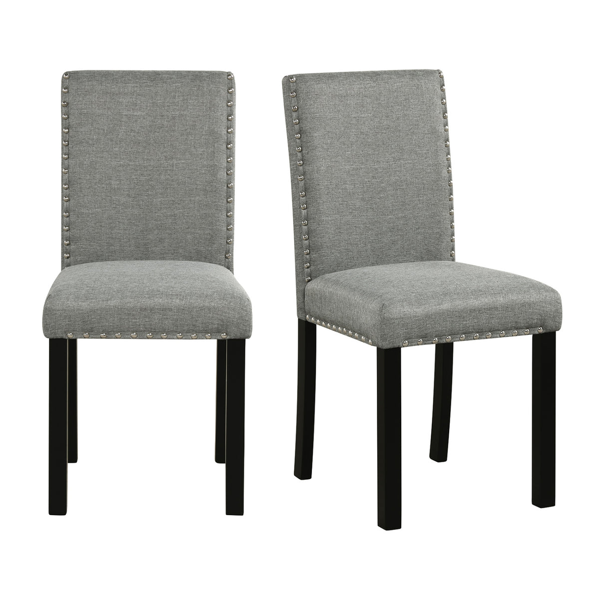 Wooden Dining Chairs Set of 2/4 with Bent Wood Legs