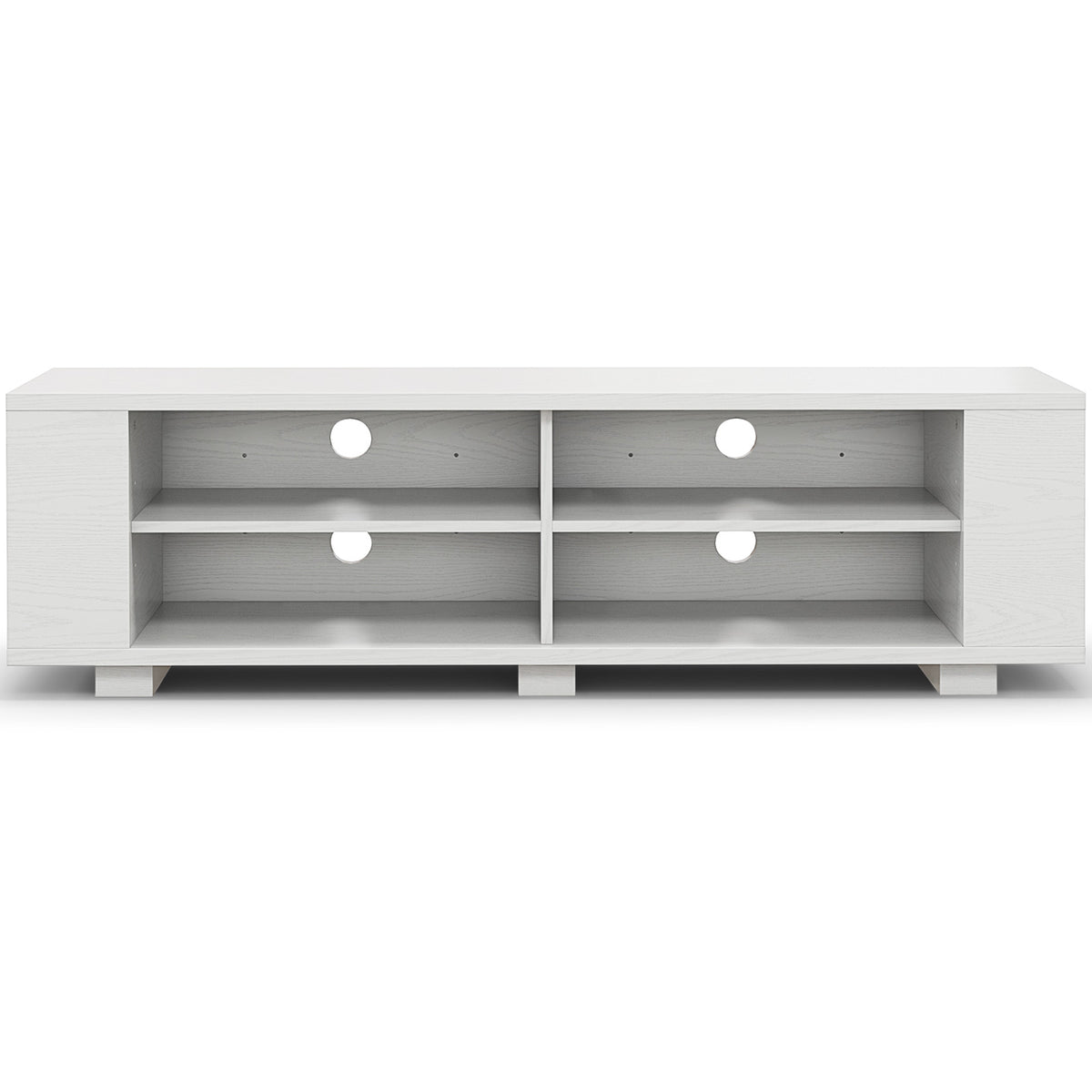 Console Storage Entertainment Media Wood TV Stand
