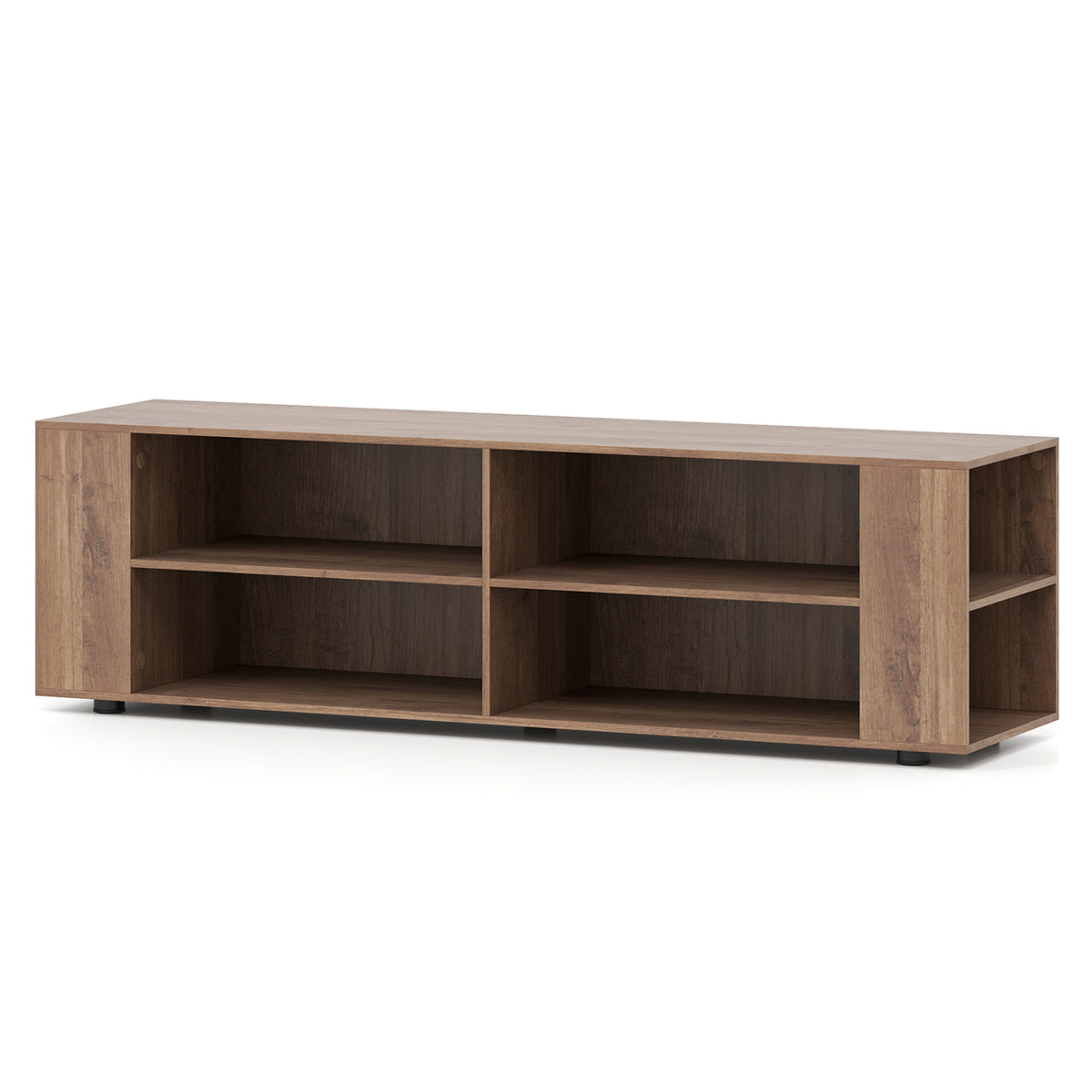 Console Storage Entertainment Media Wood TV Stand