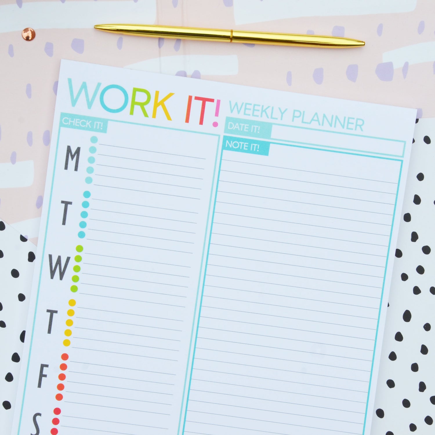 Notepad - WORK IT! (Weekly Notepad)