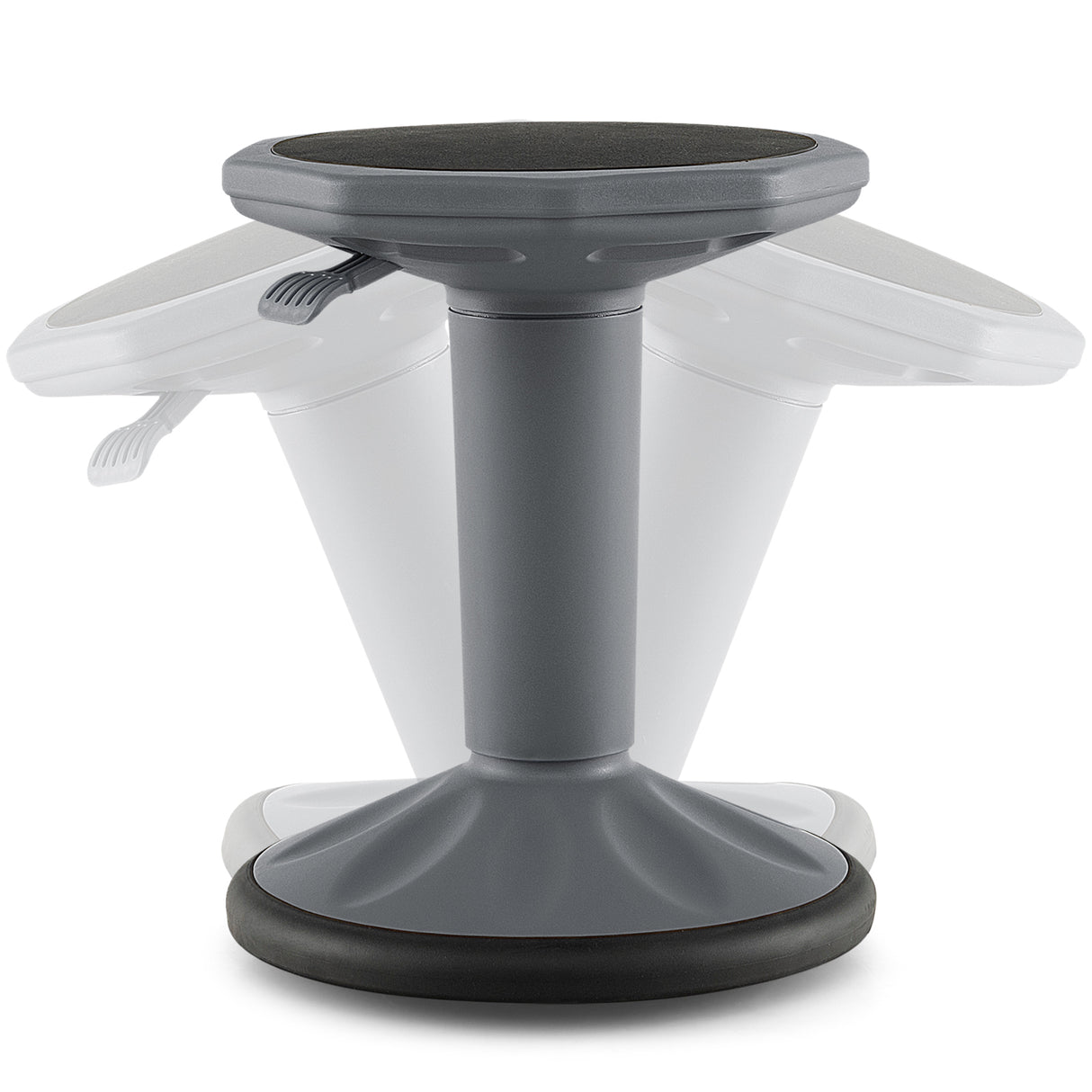 Adjustable Active Learning Stool Sitting Home Office Wobble Chair with Cushion Seat