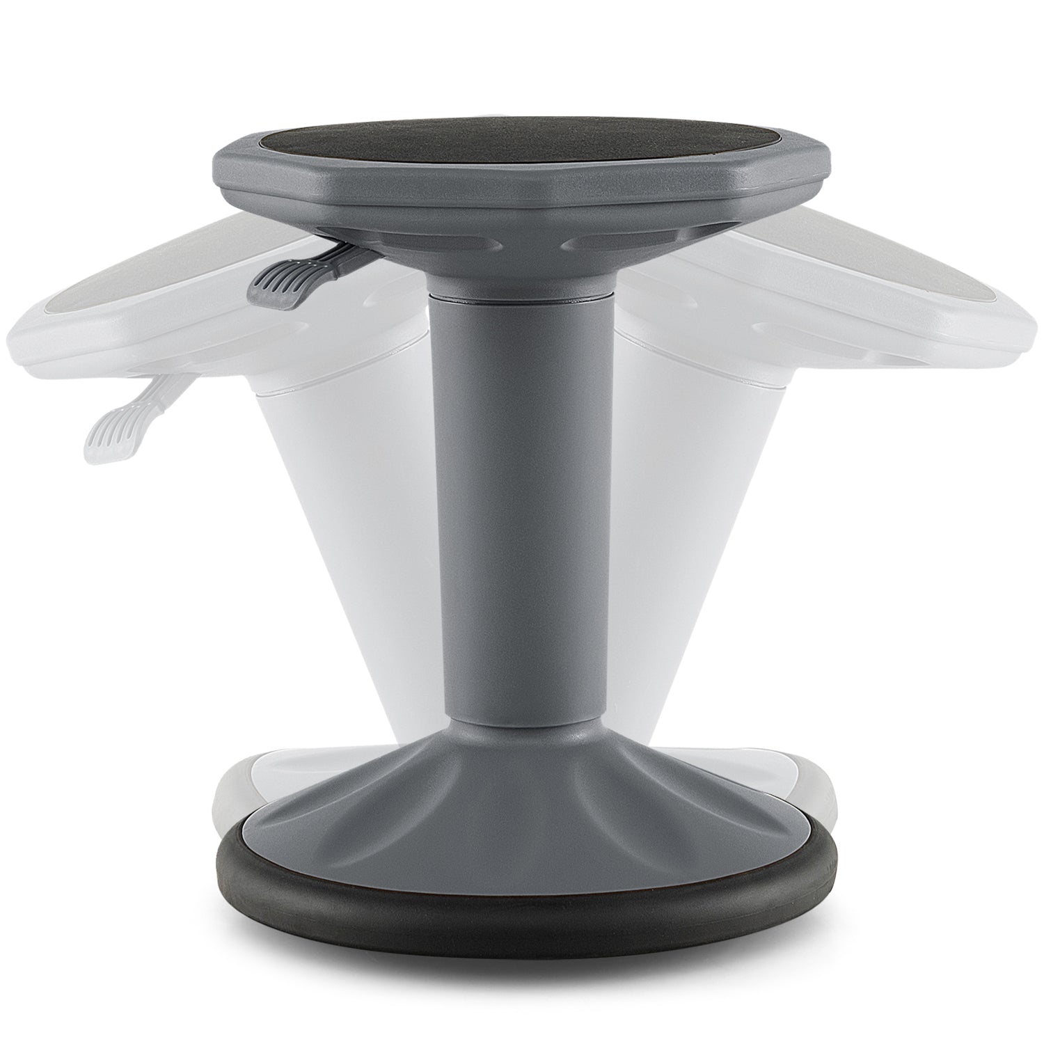 Adjustable Active Learning Stool Sitting Home Office Wobble Chair with Cushion Seat