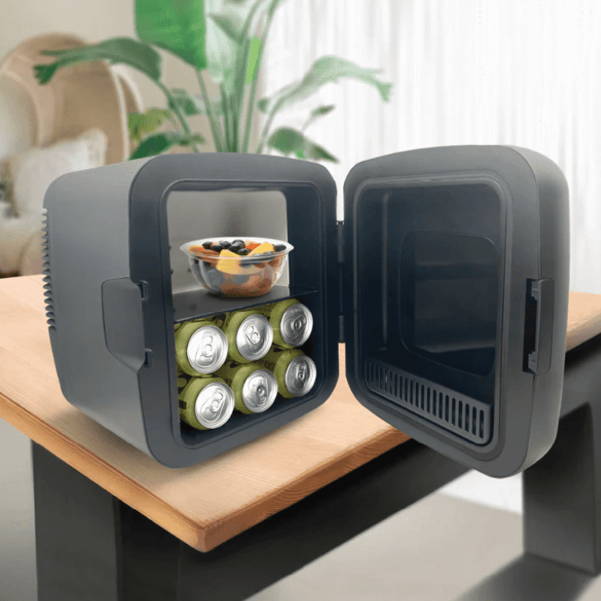 Emerson Portable Mini Fridge Cooler XL with 9 Liter Capacity and Locking Latch