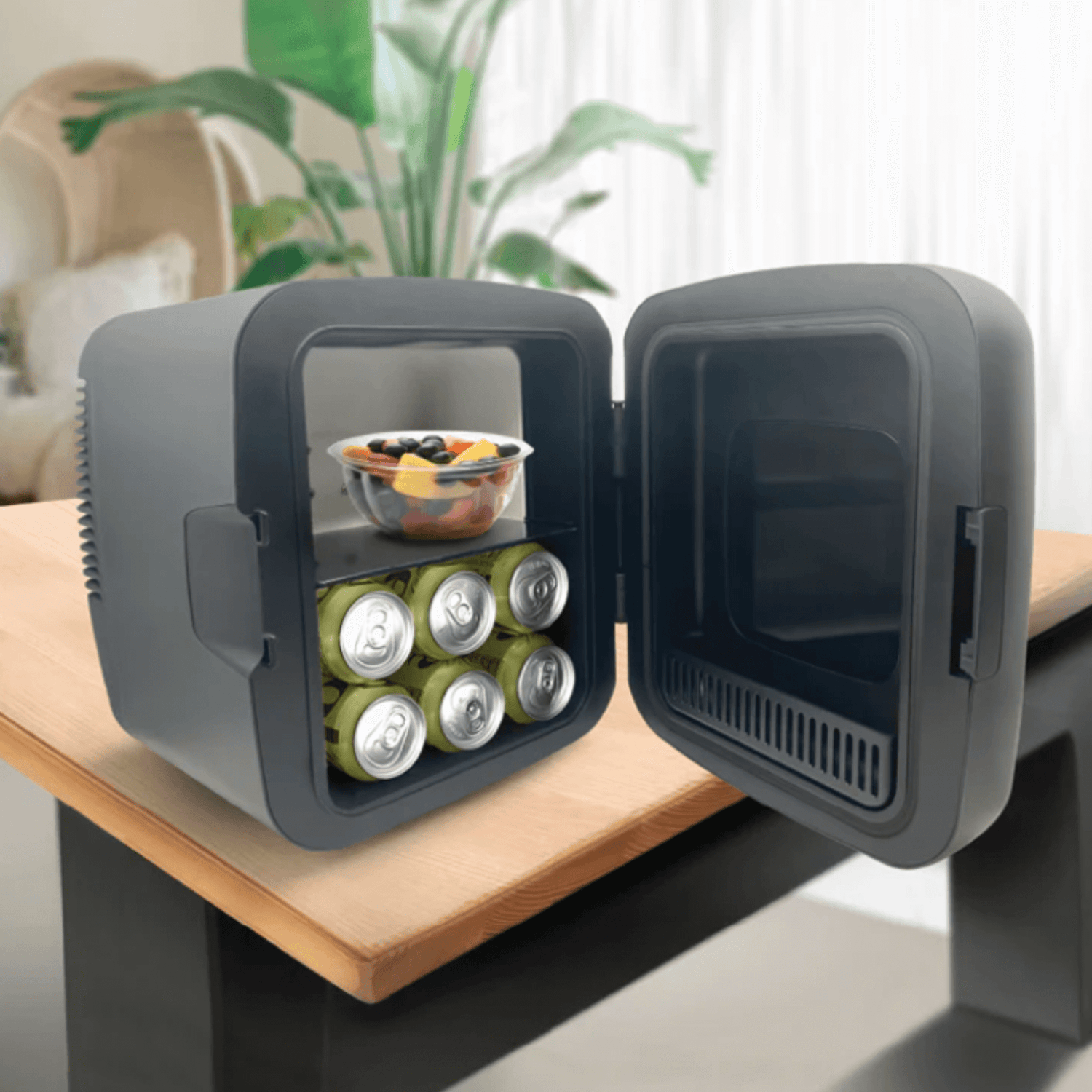 Emerson Portable Mini Fridge Cooler XL with 9 Liter Capacity and Locking Latch