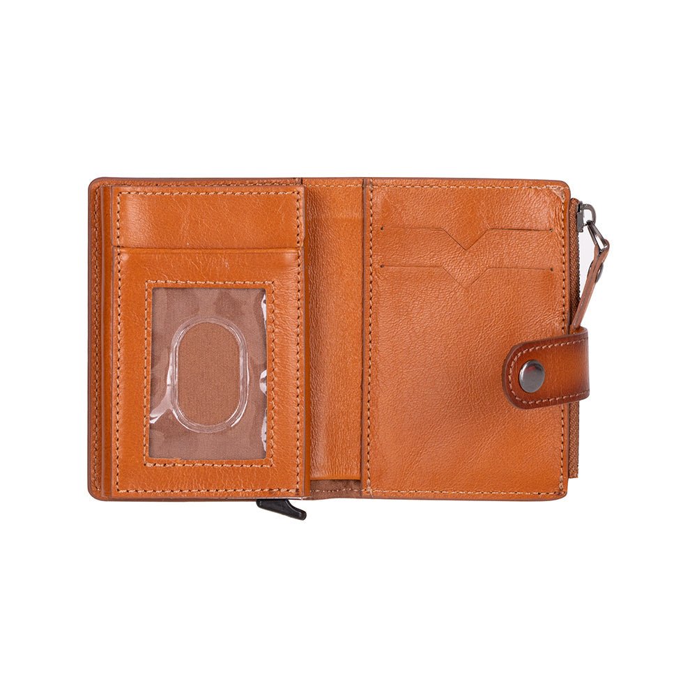 Andalusia Genuine Leather Pop-Up Cardholder with RFID Protection