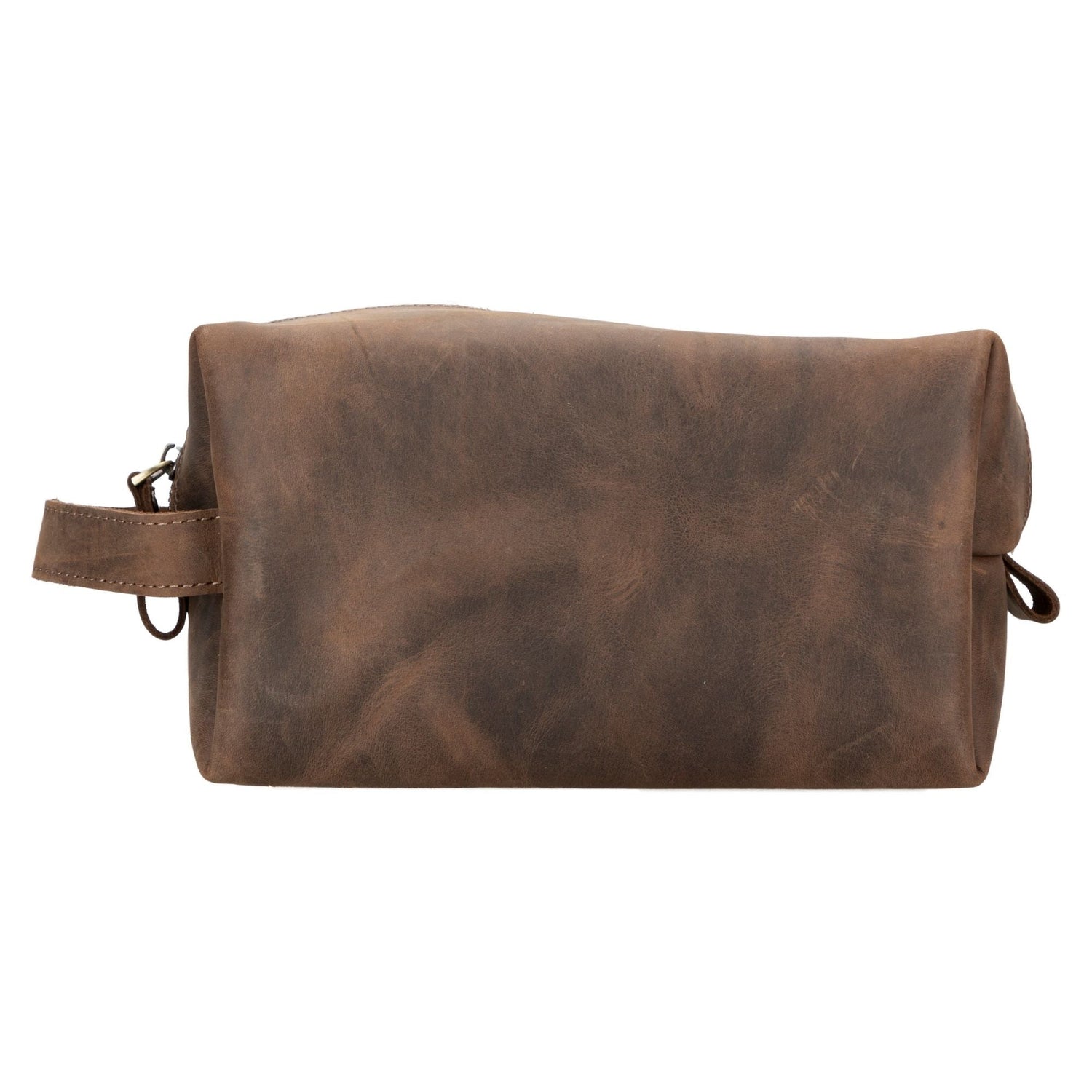 Oswego Men's Leather Dopp Kit & Small Travel Handbag