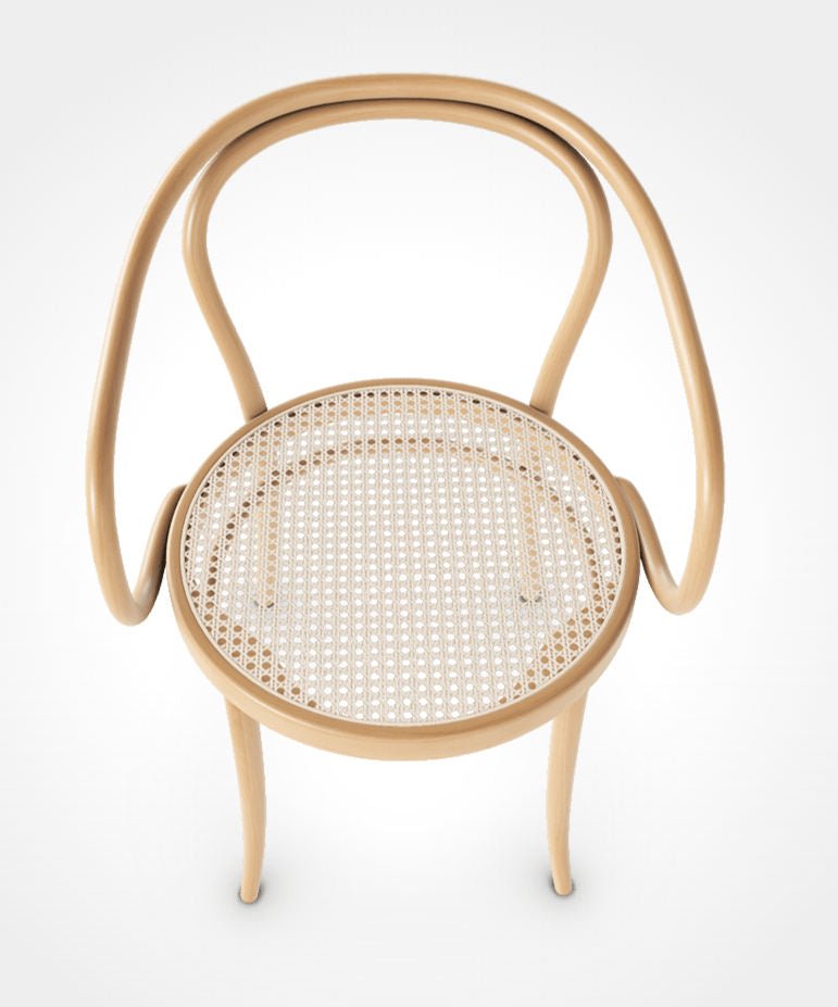 August Thonet No. 30 Bentwood Chair by Ton - Natural Beech / Cane Seat