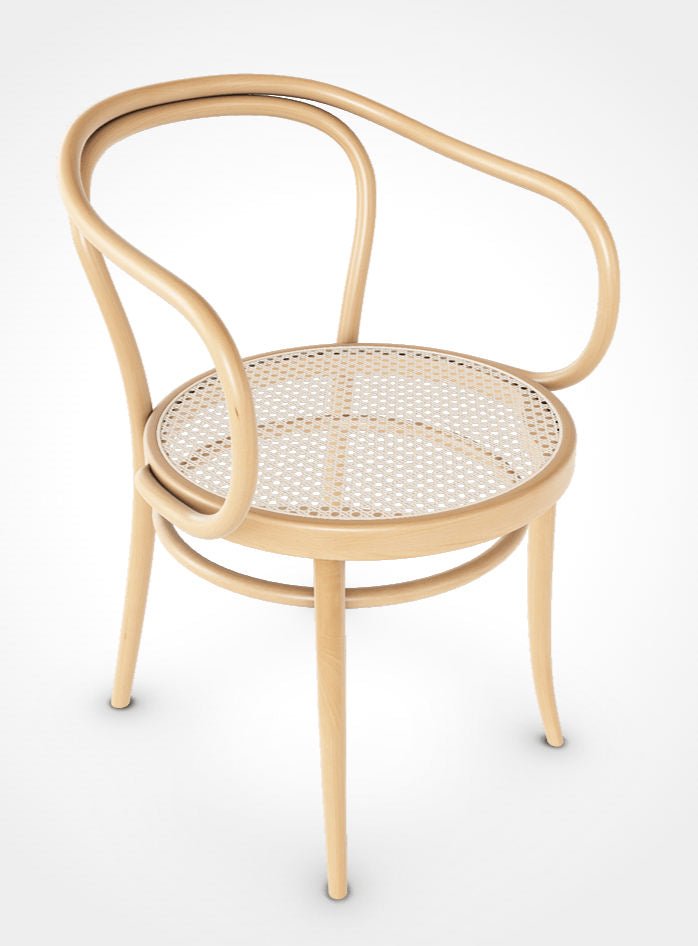 August Thonet No. 30 Bentwood Chair by Ton - Natural Beech / Cane Seat