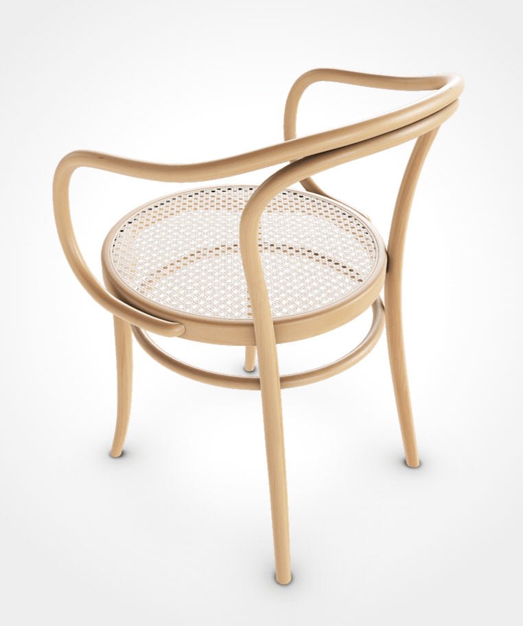 August Thonet No. 30 Bentwood Chair by Ton - Natural Beech / Cane Seat