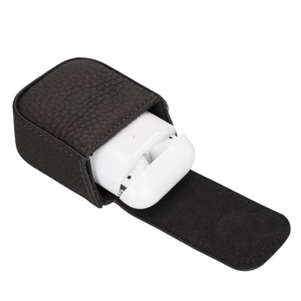 Aurora Luxury Leather AirPods Case with Attached Wrist Strap