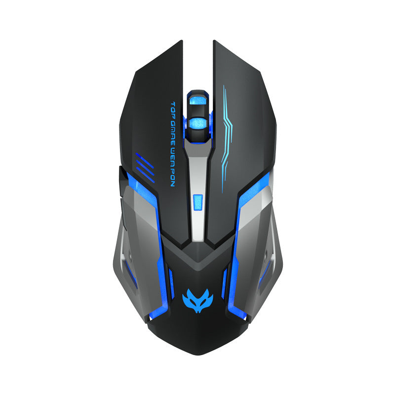 Silent Gaming Mouse with Wireless Charging