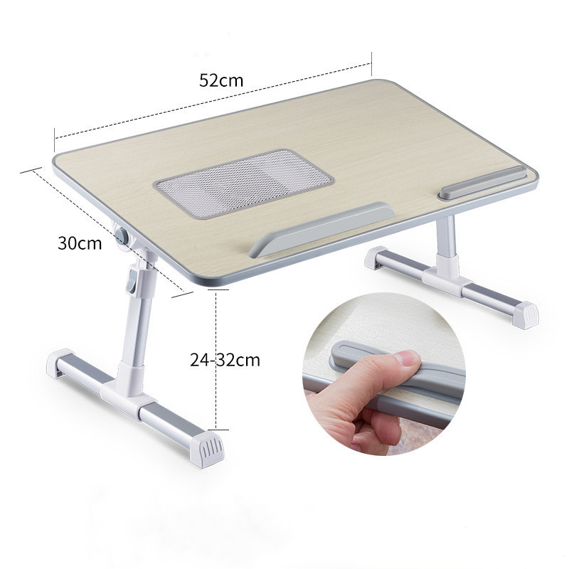 Adjustable Foldable Laptop Desk Stand for Bed and Standing