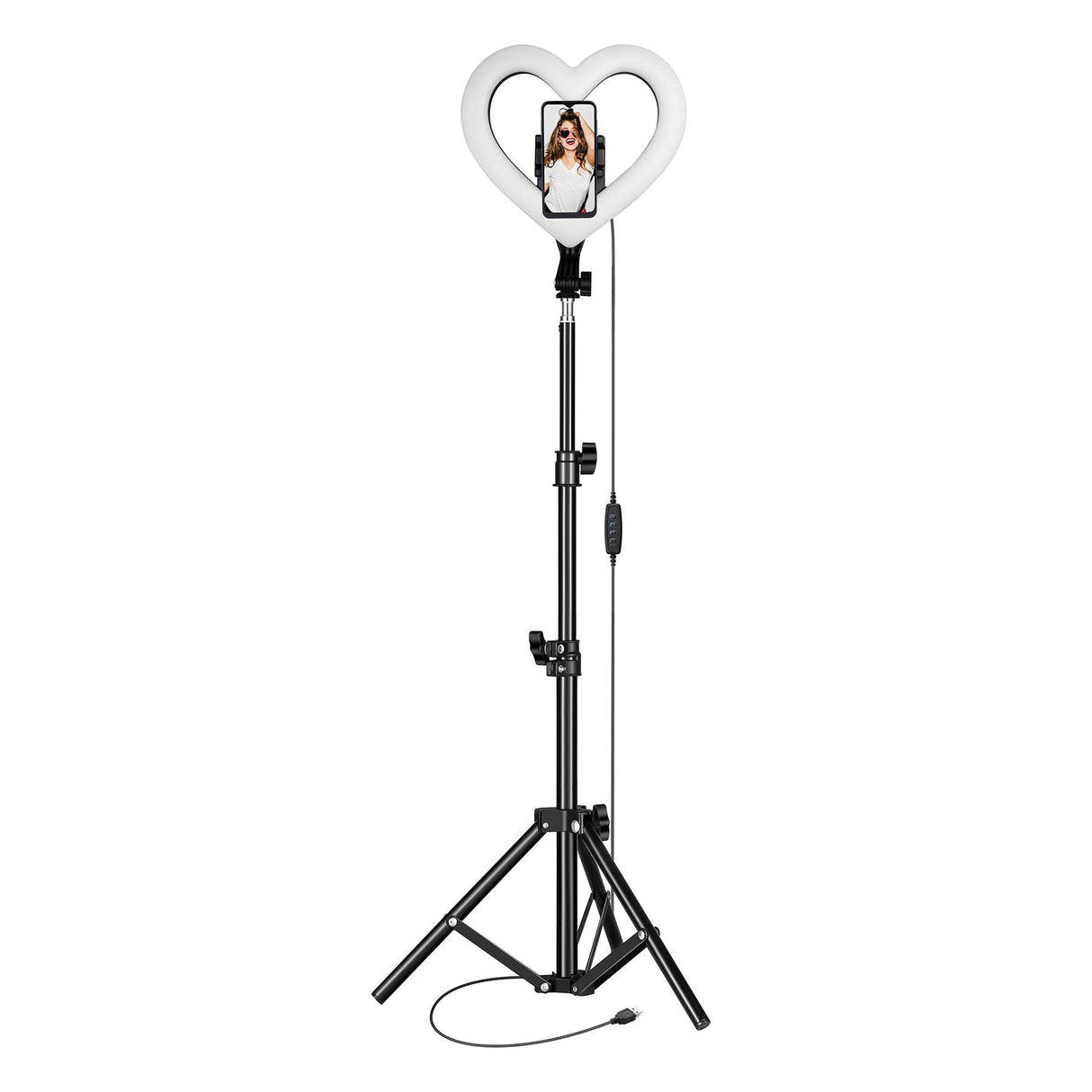Supersonic PRO Live Stream 10” Heart Ring Light with RGB (SC-2330RGB)