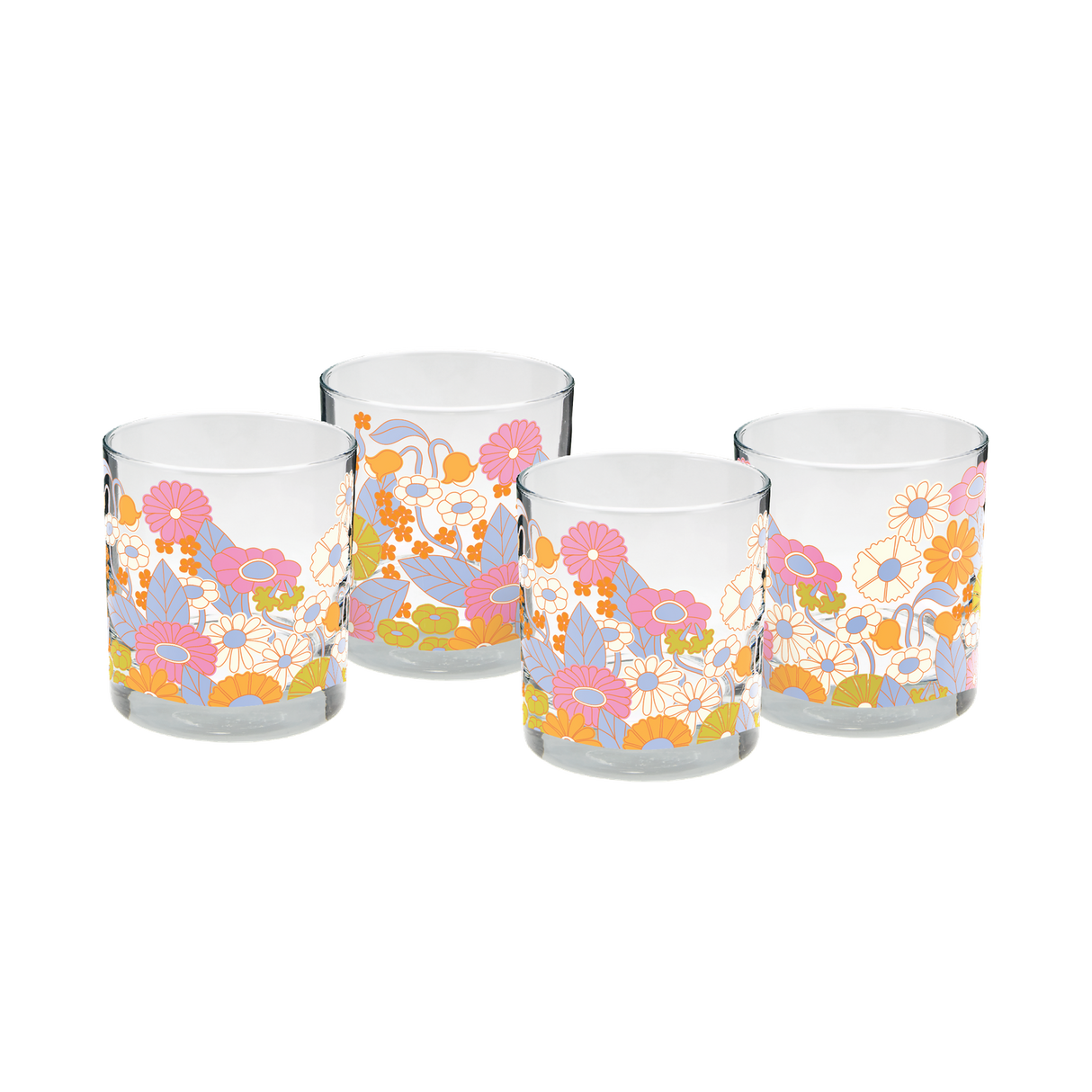 Rocks Glass Set - Gatherin Flowers