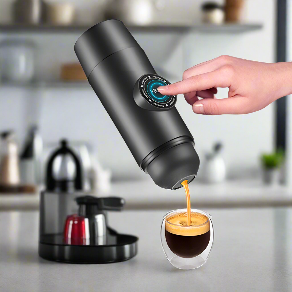 Mini Espresso Coffee Maker Portable Rechargeable Mech