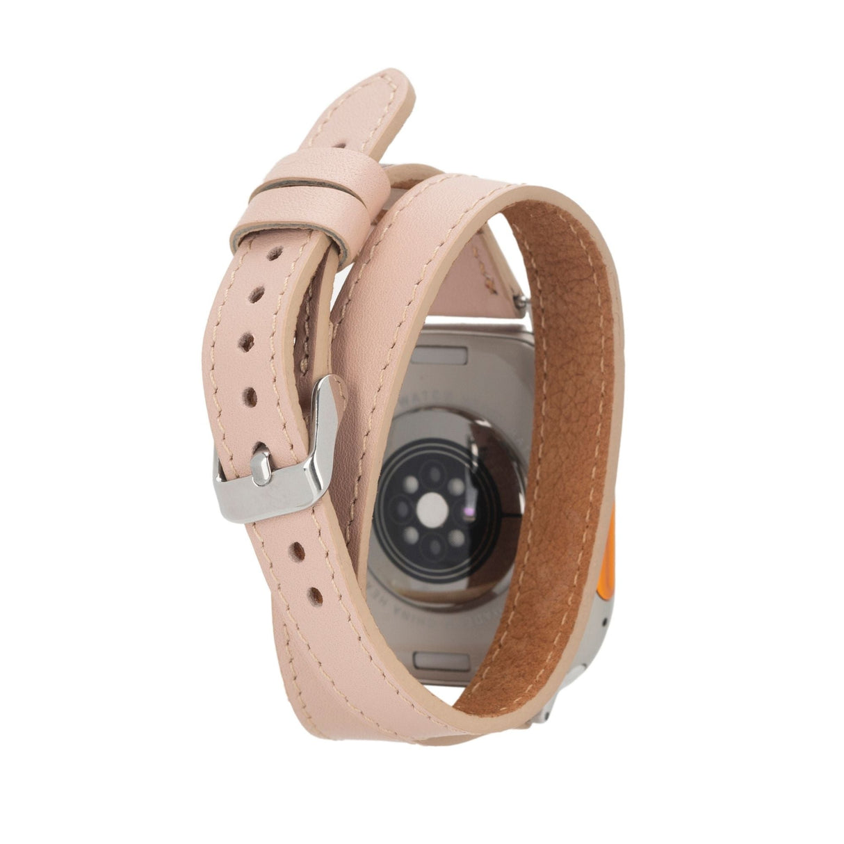 Basin Double Tour Leather Bands for Apple Watch 9, Ultra 2 and SE