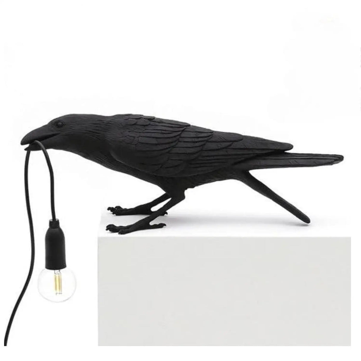 Bird Resin Wall Decor with Creative & Stylish Lamp Holder Design