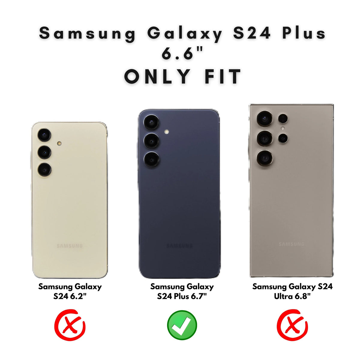 Buffalo Leather Samsung Galaxy S24 Plus Wallet with Detachable Case