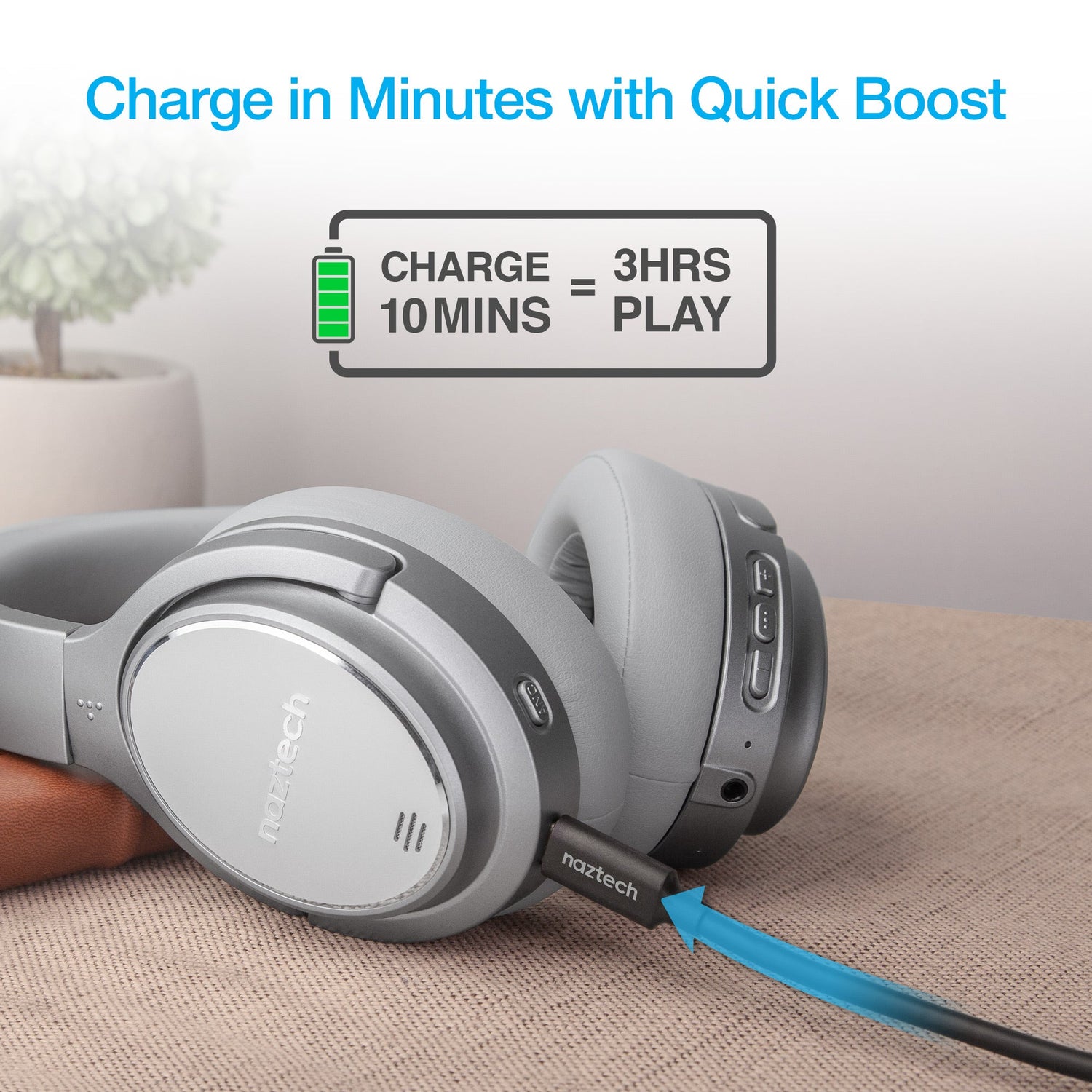 Naztech Driver ANC1000 Wireless Headphones