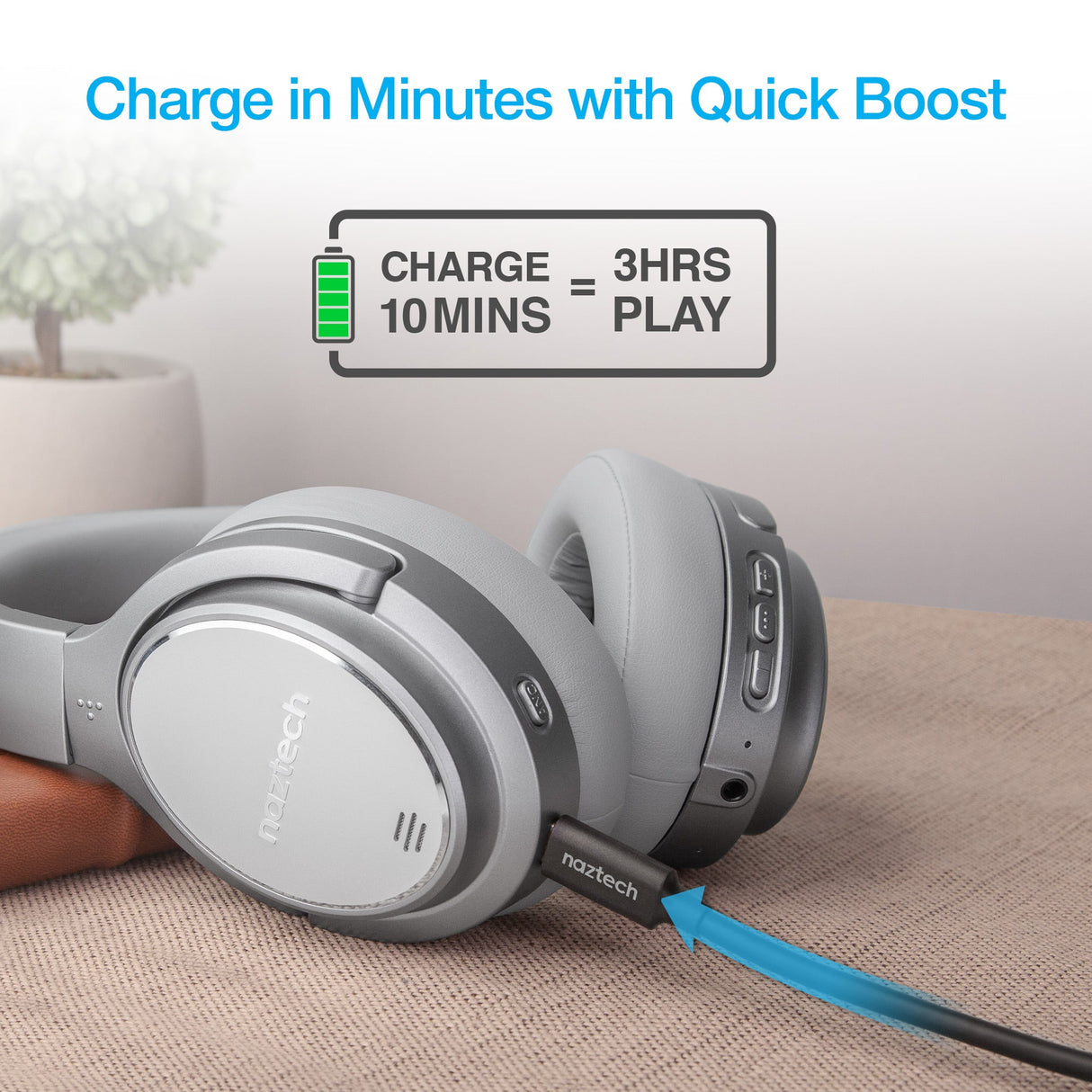 Naztech Driver ANC1000 Wireless Headphones