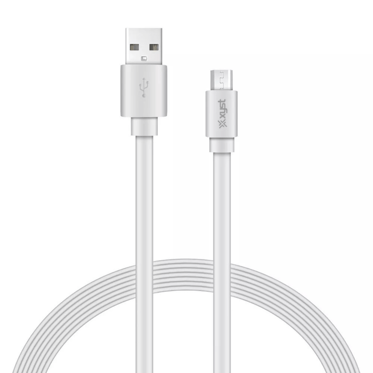 Xyst Charge and Sync USB to Micro USB Flat Cable 4Ft