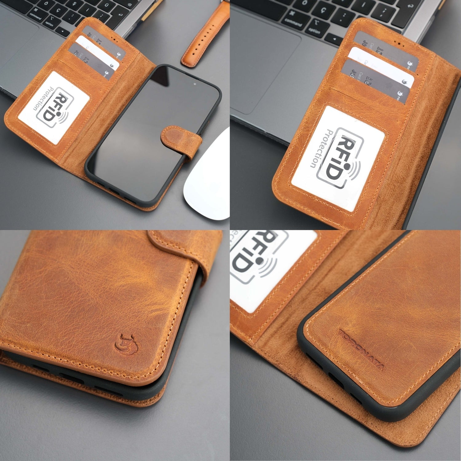 Casper iPhone 16 Wallet Case Leather MagSafe