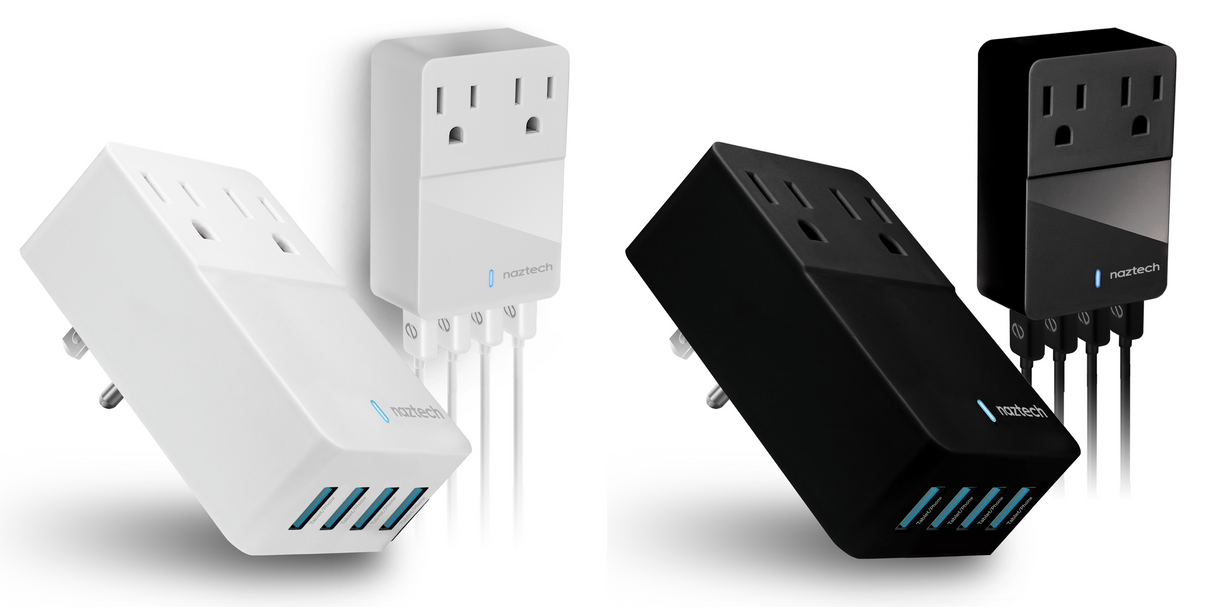 Naztech Fast Multi-Device Charger- 2 Outlets + 4 USB Port