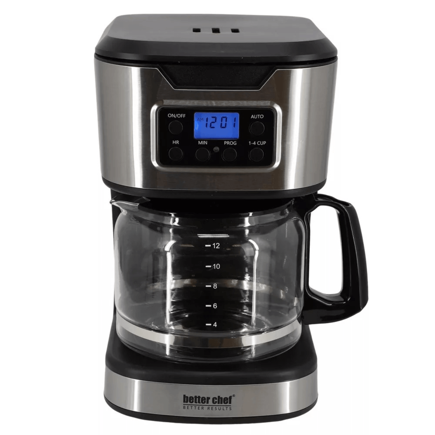 Better Chef 12-Cup Programmable Coffee Maker with Stainless Steel Accents