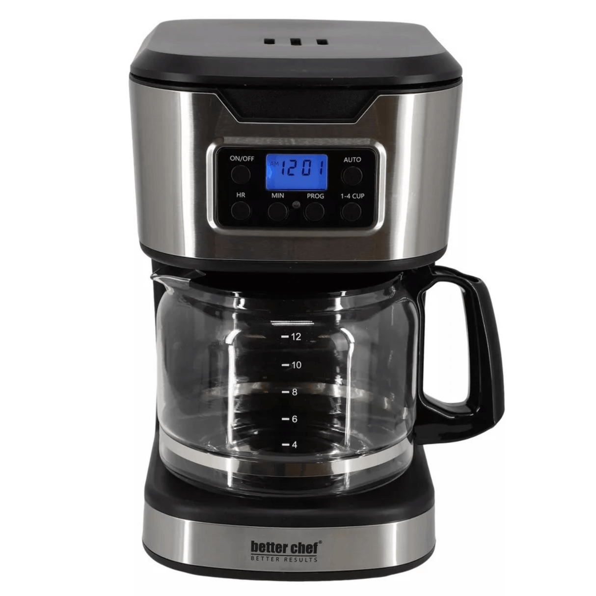Better Chef 12-Cup Programmable Coffee Maker with Stainless Steel Accents