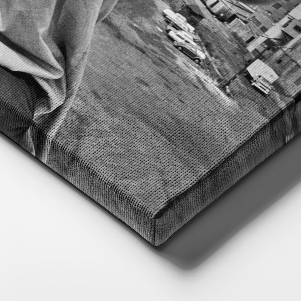 Muhammad Ali Punch Canvas – Black & White Boxing Wall Art for Man Cave