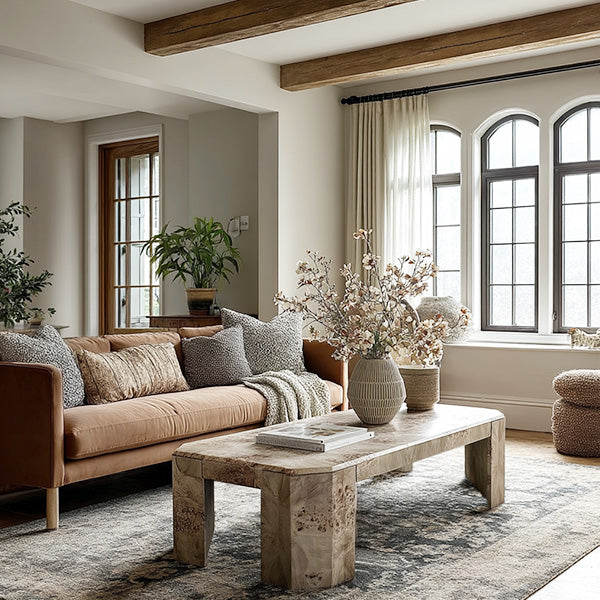 Artisan Burl Wood Coffee Table