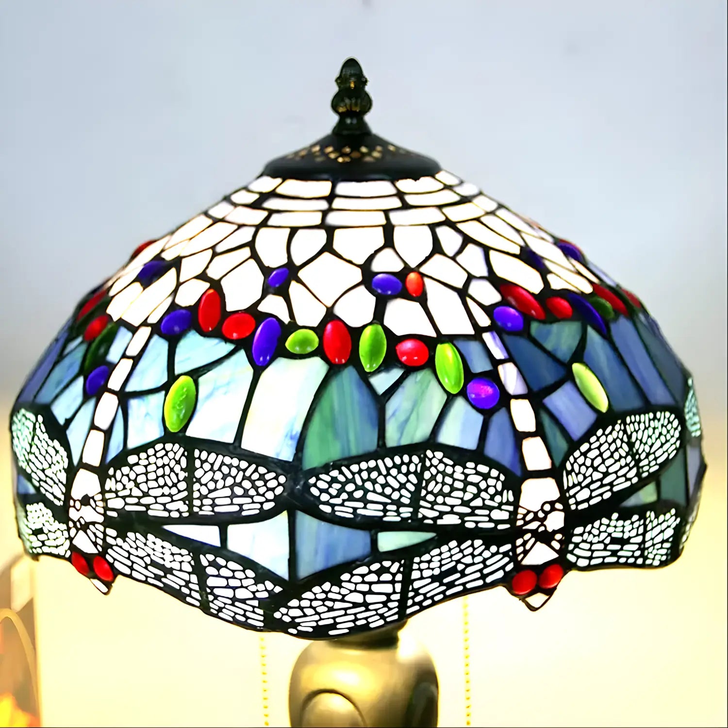 Colorful Dragonfly Tiffany Lamp Original