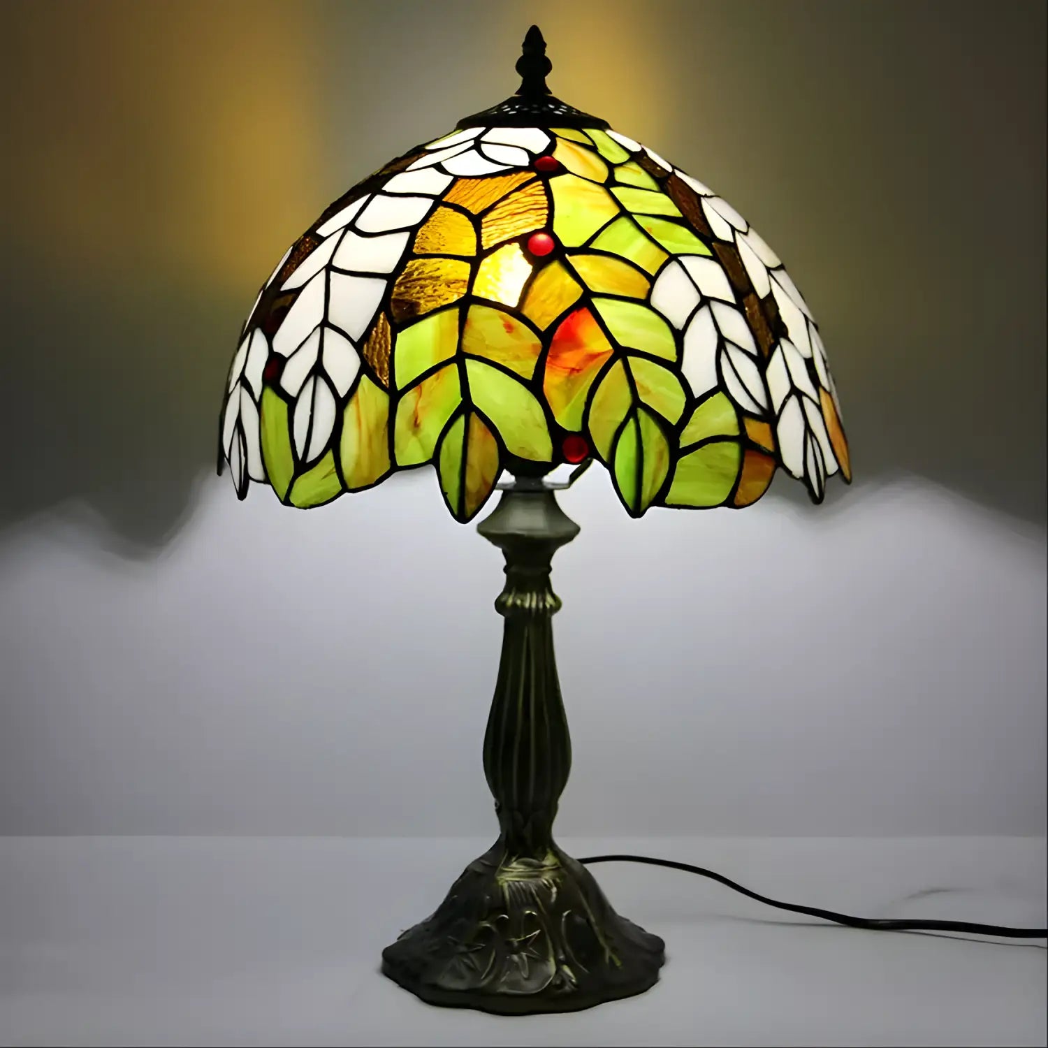 Colorful Grape Tiffany Lamp | Tabletop