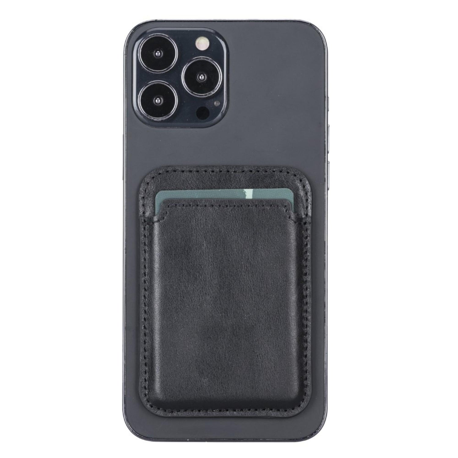 Cortland Full-Grain Leather Card Holder Wallet with Magnet