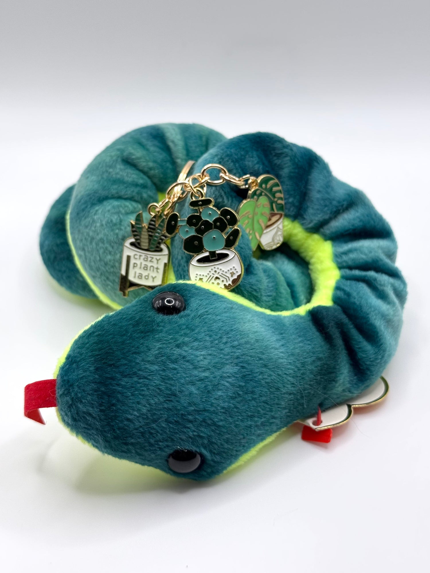 Houseplant Plant Parent Metal Keychain and Bag Charm